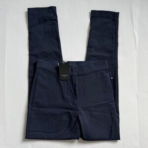 FRNCH Paris Navy Straight Leg Ankle Cropped Size Small NWT